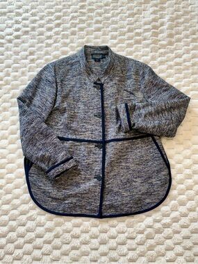 Pendleton Women's Size 16 Blue Tweed Button Up Jacket Coat